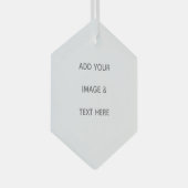 Create Your Own white Ornament Aus Glas (Vorderseite Rechts)