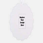 Create Your Own white  Ornament Karte (Rechts)