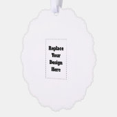 Create Your Own white  Ornament Karte (Links)