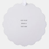 Create Your Own white  Ornament Karte (Vorderseite)
