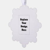 Create Your Own white  Ornament Karte (Linke Ecke)
