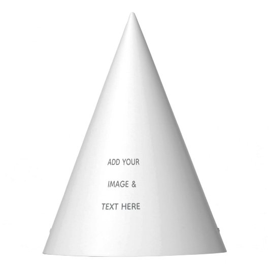 Create Your Own white  Partyhütchen (Vorderseite)