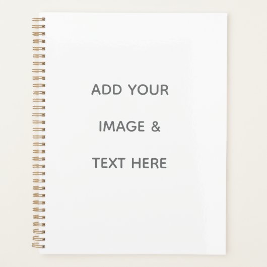 Create Your Own white  Planer (Vorderseite)