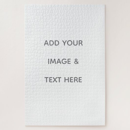 Create Your Own white  Puzzle (Vertikal)