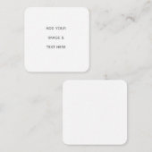 Create Your Own white  Quadratische Visitenkarte (Vorne/Hinten)