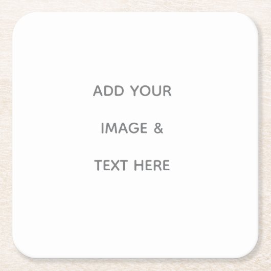 Create Your Own white Rechteckiger Pappuntersetzer (Vorderseite)