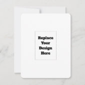 Create Your Own white  RSVP Karte (Vorderseite)
