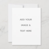 Create Your Own white  RSVP Karte (Vorderseite)