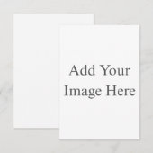 Create Your Own white  RSVP Karte (Vorne/Hinten)