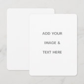 Create Your Own white  RSVP Karte (Vorne/Hinten)