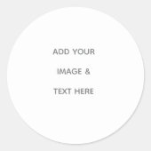Create Your Own white Runder Aufkleber (Vorderseite)