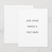 Create Your Own white  Save The Date (Vorne/Hinten)