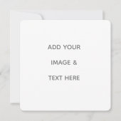 Create Your Own white  Save The Date (Vorderseite)