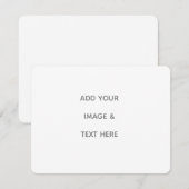 Create Your Own white  Save The Date (Vorne/Hinten)