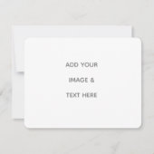 Create Your Own white  Save The Date (Vorderseite)