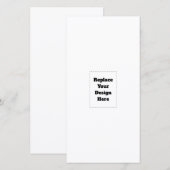 Create Your Own white  Save The Date (Vorne/Hinten)