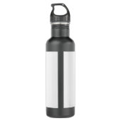 Create Your Own white Save The Date Edelstahlflasche (Rückseite)