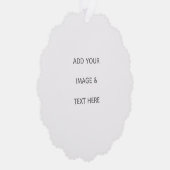 Create Your Own white Save The Date Ornament Karte (Rechts)