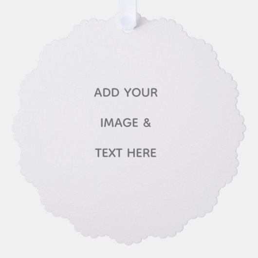 Create Your Own white Save The Date Ornament Karte (Vorderseite)