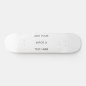 Create Your Own white  Save The Date Skateboard (Horizontal)