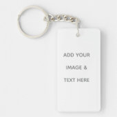 Create Your Own white Schlüsselanhänger (Vorderseite)