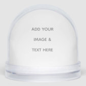 Create Your Own white  Schneekugeln (Vorderseite)