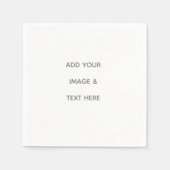 Create Your Own white  Serviette (Vorderseite)