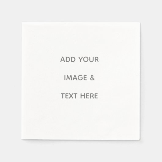 Create Your Own white  Serviette (Vorderseite)