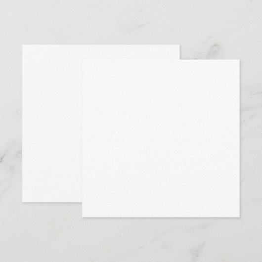 Create Your Own white simple Dankeskarte (Vorne/Hinten)