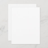 Create Your Own white simple Feiertagskarte (Vorne/Hinten)