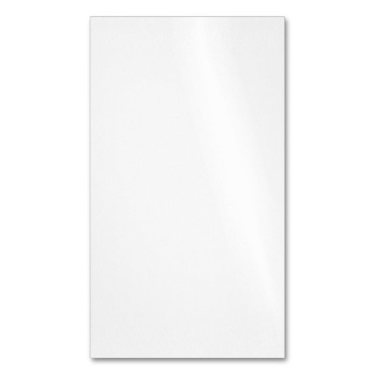 Create Your Own white simple Magnetische Visitenkarte (Vorderseite Vertikal)