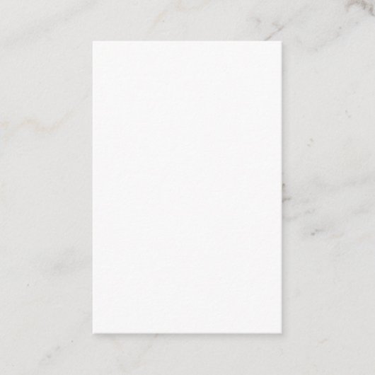 Create Your Own white simple Visitenkarte (Vorderseite)