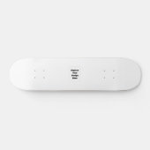 Create Your Own white  Skateboard (Horizontal)