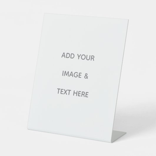 Create Your Own white  Sockelschild (Vorderseite)