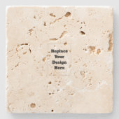 Create Your Own white Steinuntersetzer (Vorderseite)