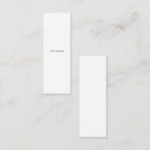 Create Your Own white Telefonnummerkarte (Vorne/Hinten)