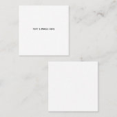 Create Your Own white Telefonnummerkarte (Vorne/Hinten)