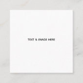 Create Your Own white Telefonnummerkarte (Vorderseite)