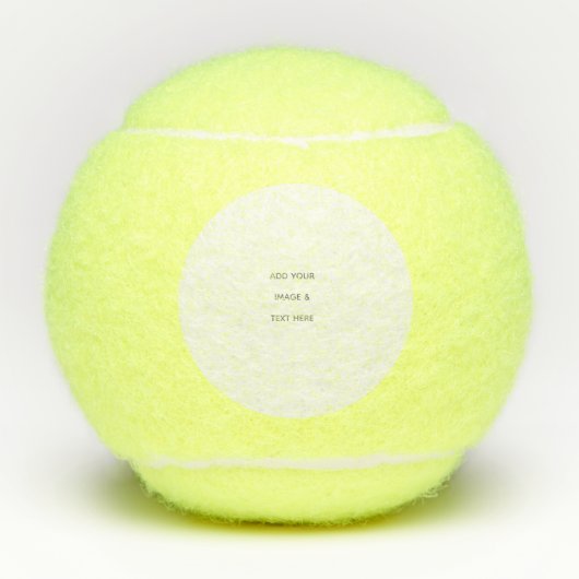 Create Your Own white  Tennisbälle (Vorderseite)