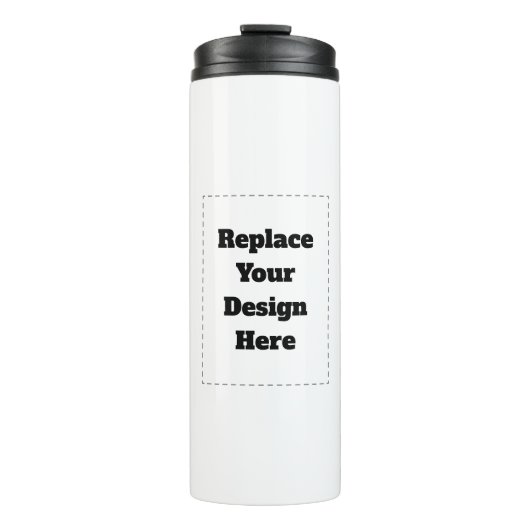 Create Your Own white  Thermosbecher (Vorderseite)