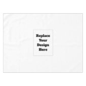 Create Your Own white  Tischdecke (Vorderseite (Horizontal))
