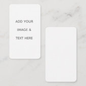 Create Your Own white  Treuekarte (Vorne/Hinten)