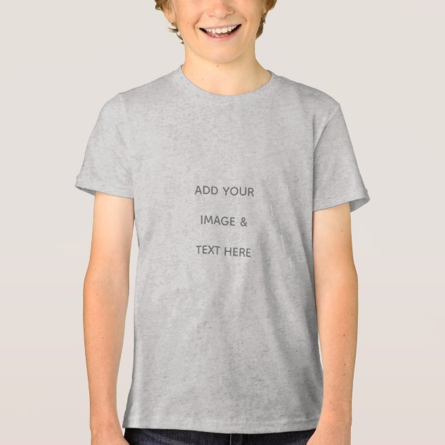 Create Your Own white  Tri-Blend Shirt (Vorderseite)