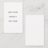 Create Your Own white  Visitenkarte (Vorne/Hinten)