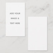 Create Your Own white Visitenkarte (Vorne/Hinten)