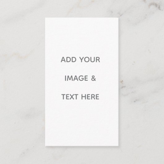 Create Your Own white Visitenkarte (Vorderseite)