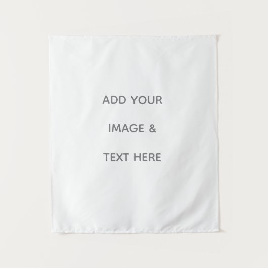 Create Your Own white Wandteppich (Vorderseite)