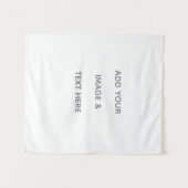 Create Your Own white Wandteppich (Vorderseite (Horizontal))