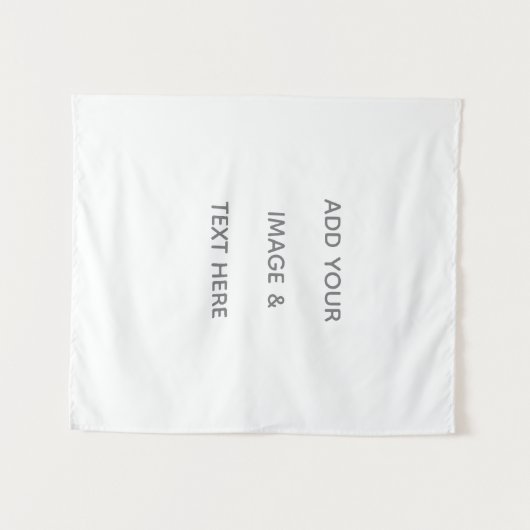 Create Your Own white Wandteppich (Vorderseite (Horizontal))