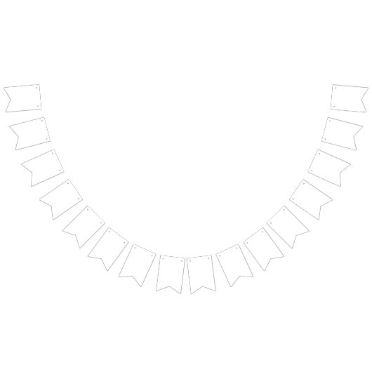 Create Your Own white Wimpelkette (Alle)